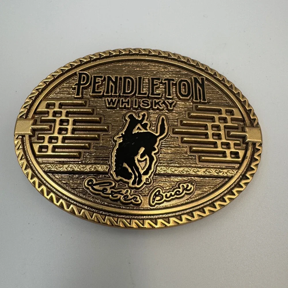 Montana Silversmiths Pendleton Whisky Let'er‎ Buck Belt Buckle Limited Ed 2026